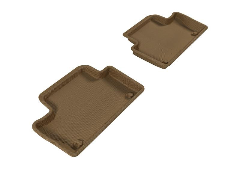 3D MAXpider 2010-2017 Volvo XC60 Kagu 2nd Row Floormats - Tan