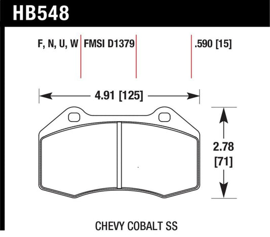 Hawk 2020 Mazda MX-5 Miata (w/ Front Brembo Brakes) HP+ Street Front Brake Pads