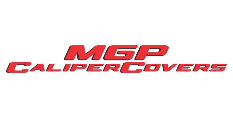 MGP 4 Caliper Covers Engraved Front & Rear Leaper Red finish silver ch