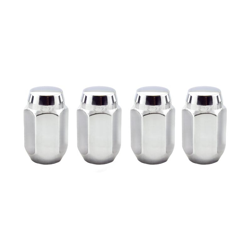 McGard Hex Lug Nut (Cone Seat) M12X1.5 / 13/16 Hex / 1.5in. Length (4-Pack) - Chrome