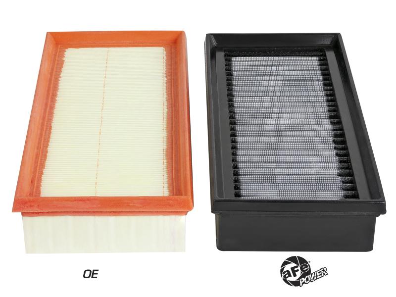 aFe Magnum FLOW Pro DRY S OE Replacement Filter 15-19 Mercedes C63 AMG 4.0L TT (Pair)