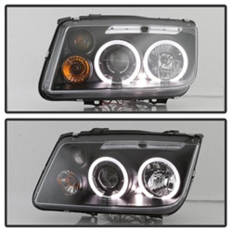 Spyder Volkswagen Jetta 99-05 Projector HeadlightsLED Halo Blk PRO-YD-VJ99-HL-BK
