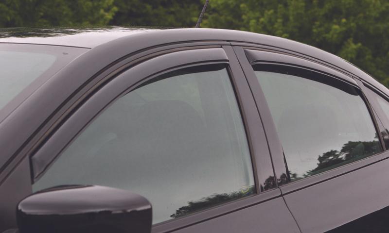 AVS 16-18 Mazda 2 Ventvisor In-Channel Front & Rear Window Deflectors 4pc - Smoke