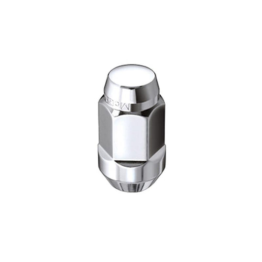 McGard Hex Lug Nut (Cone Seat Bulge Style) M14X1.5 / 22mm Hex / 1.635in. Length (4-Pack) - Chrome