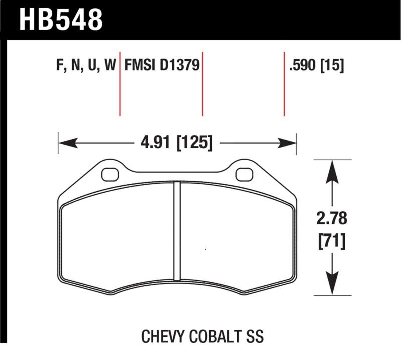 Hawk 2020 Mazda MX-5 Miata (w/ Front Brembo Brakes) HP+ Street Front Brake Pads