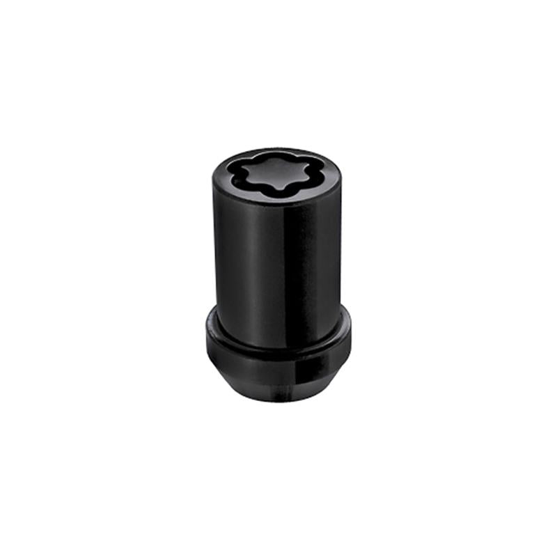 McGard Wheel Lock Nut Set - 4pk. (Tuner / Cone Seat) M12X1.5 / 13/16 Hex / 1.24in. Length - Black